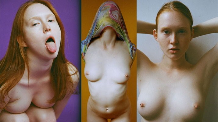 Arina Bik modelo pelirroja rusa completamente desnuda